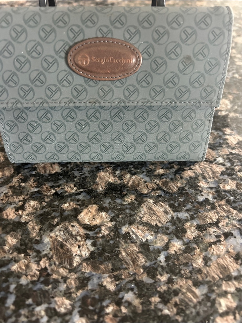 SERGIO TACCHINI LEATHER MONOGRAM WALLET I